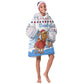 Somalia Christmas Kid Wearable Blanket Hoodie Santa on Camel Christmas Tree Ornaments Candy Canes and Snowflake - African Pride