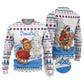Somalia Christmas Ugly Christmas Sweater Santa on Camel Christmas Tree Ornaments Candy Canes and Snowflake - African Pride