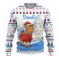 Somalia Christmas Ugly Christmas Sweater Santa on Camel Christmas Tree Ornaments Candy Canes and Snowflake - African Pride