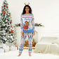 Somalia Christmas Pajama Set Santa on Camel Christmas Tree Ornaments Candy Canes and Snowflake - African Pride