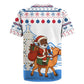 Somalia Christmas Rugby Jersey Santa on Camel Christmas Tree Ornaments Candy Canes and Snowflake - African Pride