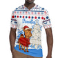 Somalia Christmas Rugby Jersey Santa on Camel Christmas Tree Ornaments Candy Canes and Snowflake - African Pride