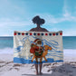 Somalia Christmas Sarong Santa on Camel Christmas Tree Ornaments Candy Canes and Snowflake - African Pride