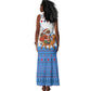 Somalia Christmas Tank Maxi Dress Santa on Camel Christmas Tree Ornaments Candy Canes and Snowflake - African Pride