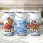Somalia Christmas Tumbler Cup Santa on Camel Christmas Tree Ornaments Candy Canes and Snowflake - African Pride