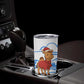 Somalia Christmas Tumbler Cup Santa on Camel Christmas Tree Ornaments Candy Canes and Snowflake - African Pride