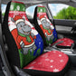 Gambia Christmas Car Seat Cover Santa Hippo National Coat of Arms Snowflakes and Festive Holiday - African Pride
