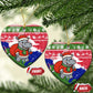Gambia Christmas Ceramic Ornament Santa Hippo National Coat of Arms Snowflakes and Festive Holiday - African Pride