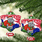 Gambia Christmas Ceramic Ornament Santa Hippo National Coat of Arms Snowflakes and Festive Holiday - African Pride