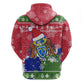 Gambia Christmas Hoodie Santa Hippo National Coat of Arms Snowflakes and Festive Holiday - African Pride