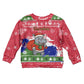 Gambia Christmas Kid Ugly Christmas Sweater Santa Hippo National Coat of Arms Snowflakes and Festive Holiday - African Pride