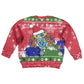 Gambia Christmas Kid Ugly Christmas Sweater Santa Hippo National Coat of Arms Snowflakes and Festive Holiday - African Pride
