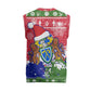 Gambia Christmas Knitted V-Neck Vest Santa Hippo National Coat of Arms Snowflakes and Festive Holiday - African Pride