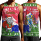 Gambia Christmas Men Tank Top Santa Hippo National Coat of Arms Snowflakes and Festive Holiday - African Pride