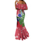 Gambia Christmas Mermaid Dress Santa Hippo National Coat of Arms Snowflakes and Festive Holiday - African Pride