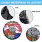 Gambia Christmas Spare Tire Cover Santa Hippo National Coat of Arms Snowflakes and Festive Holiday - African Pride