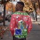 Gambia Christmas Sweatshirt Santa Hippo National Coat of Arms Snowflakes and Festive Holiday - African Pride