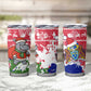 Gambia Christmas Tumbler Cup Santa Hippo National Coat of Arms Snowflakes and Festive Holiday - African Pride