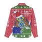 Gambia Christmas Women Casual Shirt Santa Hippo National Coat of Arms Snowflakes and Festive Holiday - African Pride
