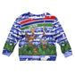 Gambia Christmas Kid Ugly Christmas Sweater Santa Birds Gift Boxes Forest Scene and Snowflake - African Pride