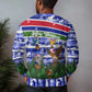 Gambia Christmas Ugly Christmas Sweater Santa Birds Gift Boxes Forest Scene and Snowflake - African Pride