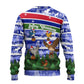 Gambia Christmas Ugly Christmas Sweater Santa Birds Gift Boxes Forest Scene and Snowflake - African Pride