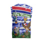 Gambia Christmas Knitted V-Neck Vest Santa Birds Gift Boxes Forest Scene and Snowflake - African Pride