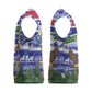 Gambia Christmas Knitted V-Neck Vest Santa Birds Gift Boxes Forest Scene and Snowflake - African Pride