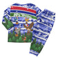 Gambia Christmas Pajama Set Santa Birds Gift Boxes Forest Scene and Snowflake - African Pride