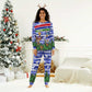 Gambia Christmas Pajama Set Santa Birds Gift Boxes Forest Scene and Snowflake - African Pride