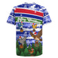 Gambia Christmas Rugby Jersey Santa Birds Gift Boxes Forest Scene and Snowflake - African Pride