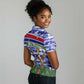 Gambia Christmas Women Polo Shirt Santa Birds Gift Boxes Forest Scene and Snowflake - African Pride