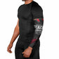 Steve Biko Arm Sleeves with Black Consciousness Portrait, Power Fist Symbol and Red-Black Freedom - African Pride