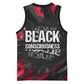 Steve Biko Basketball Jersey with Black Consciousness Portrait, Power Fist Symbol and Red-Black Freedom - African Pride