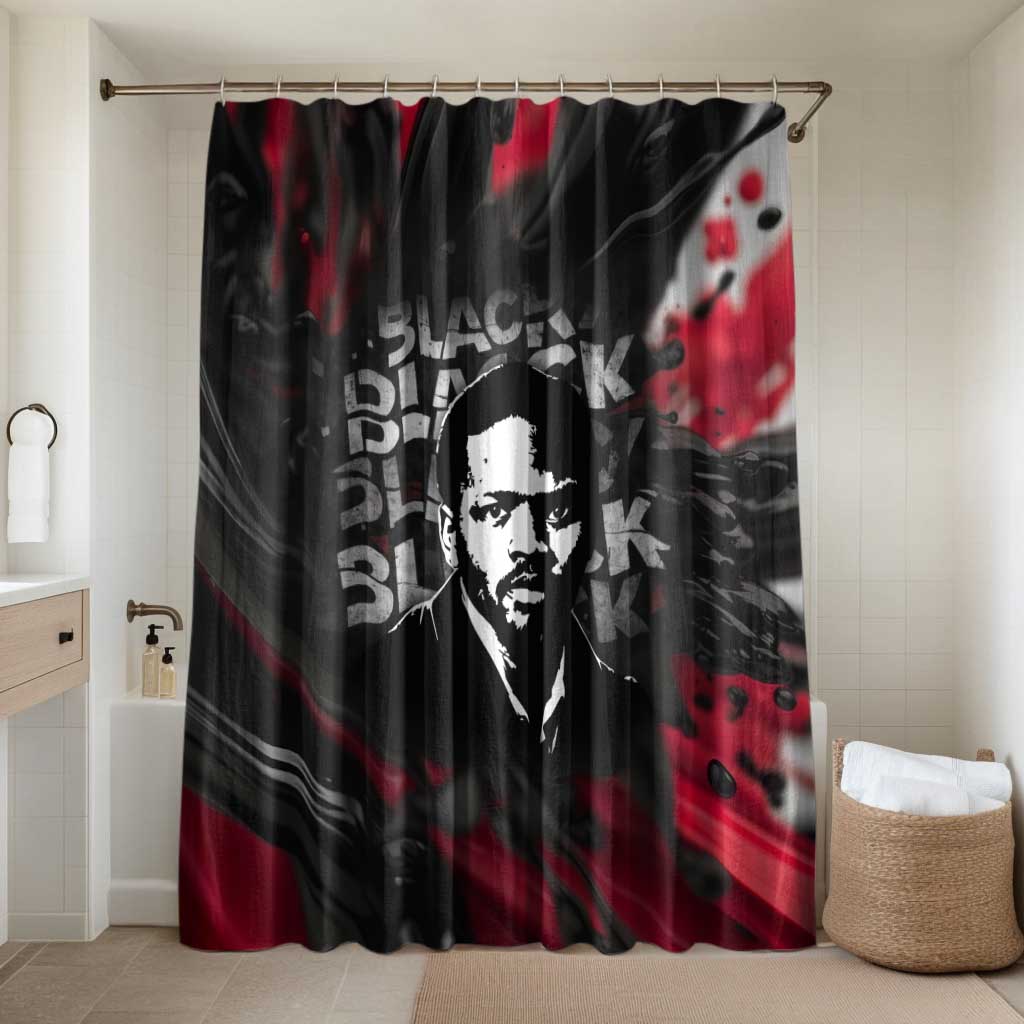 Steve Biko Bathroom Set with Black Consciousness Portrait, Power Fist Symbol and Red-Black Freedom - African Pride