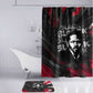 Steve Biko Bathroom Set with Black Consciousness Portrait, Power Fist Symbol and Red-Black Freedom - African Pride