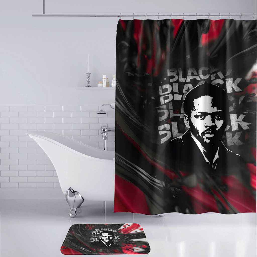 Steve Biko Bathroom Set with Black Consciousness Portrait, Power Fist Symbol and Red-Black Freedom - African Pride