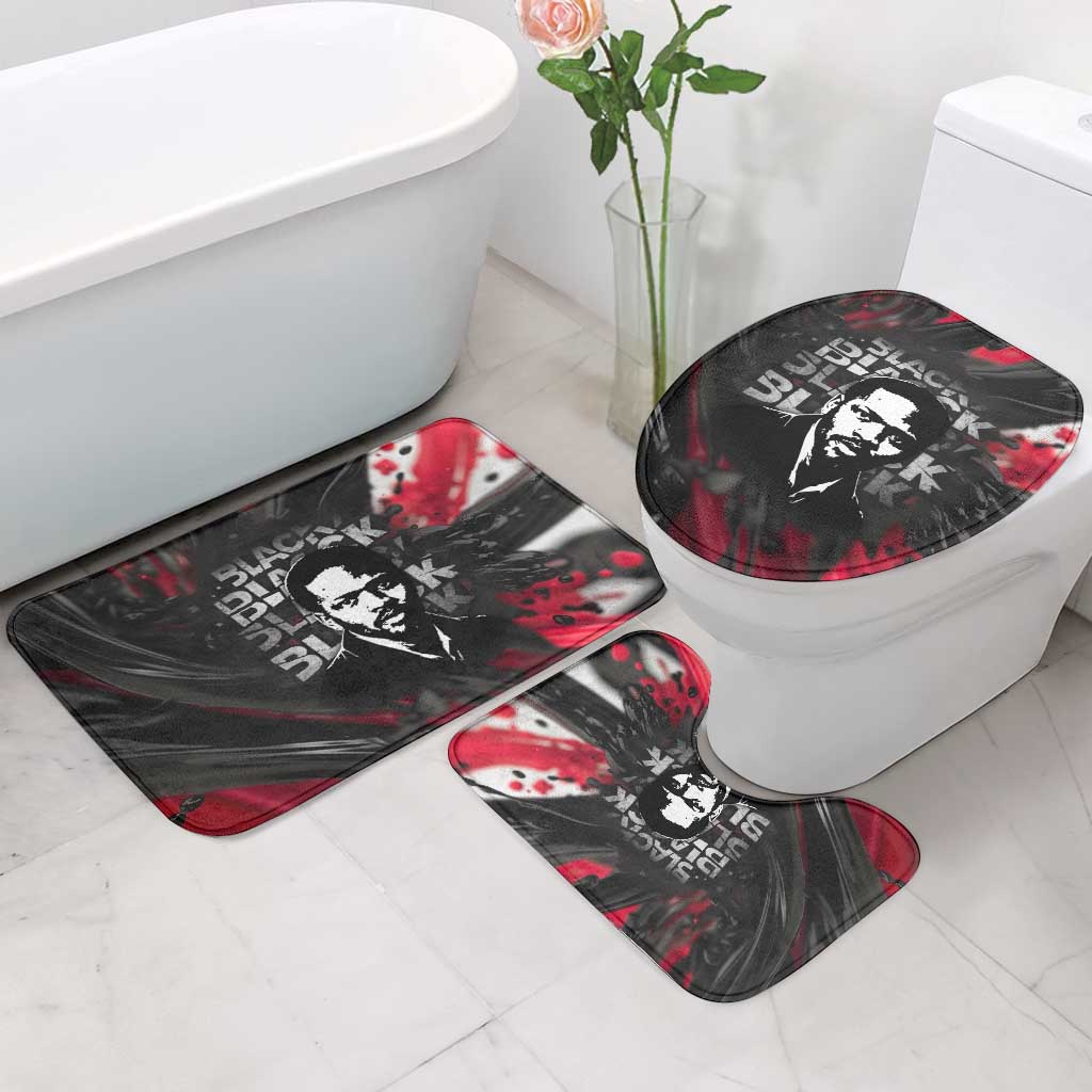 Steve Biko Bathroom Set with Black Consciousness Portrait, Power Fist Symbol and Red-Black Freedom - African Pride