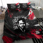 Steve Biko Bedding Set with Black Consciousness Portrait, Power Fist Symbol and Red-Black Freedom - African Pride