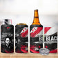 Steve Biko 4 in 1 Can Cooler Tumbler with Black Consciousness Portrait, Power Fist Symbol and Red-Black Freedom - African Pride
