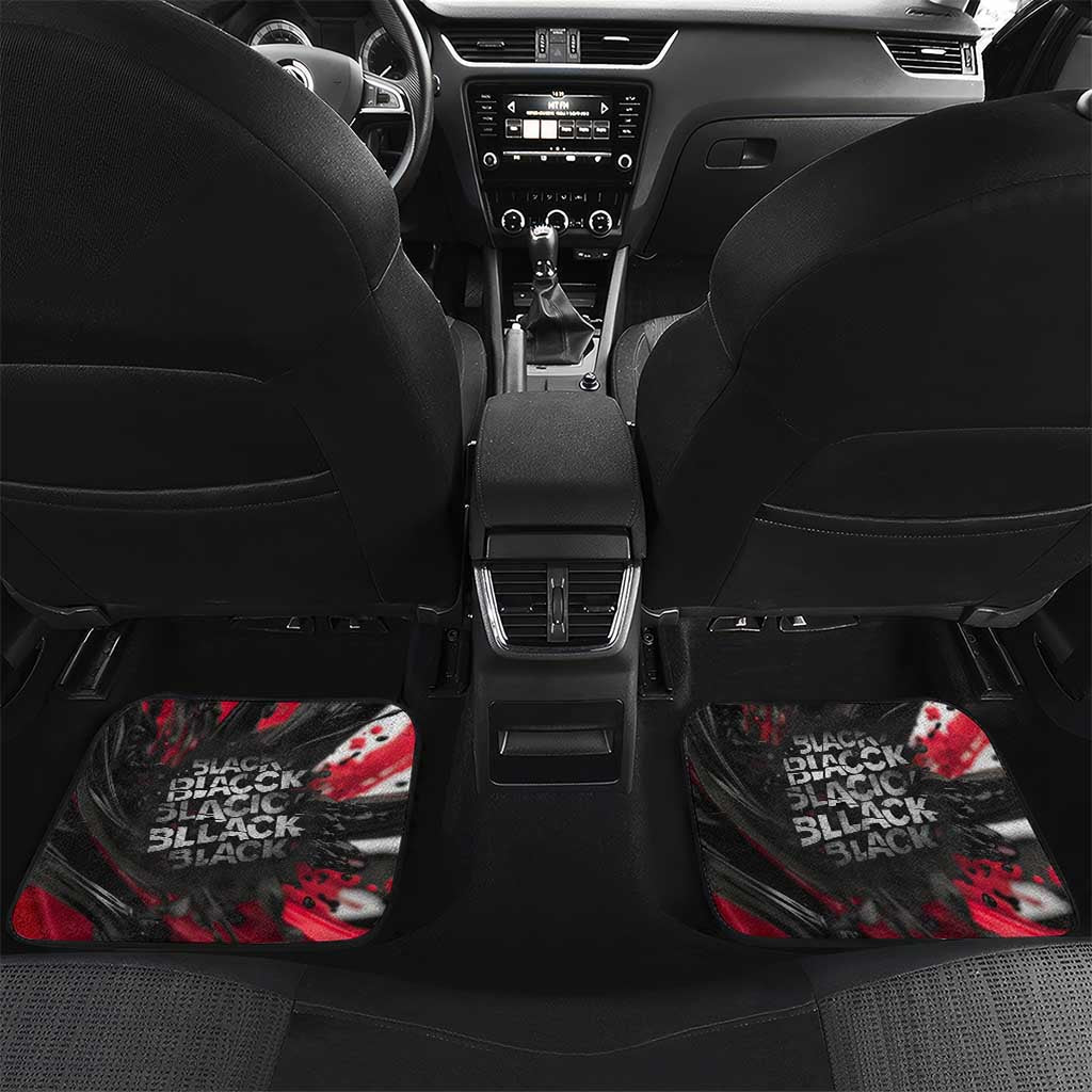 Steve Biko Car Mats with Black Consciousness Portrait, Power Fist Symbol and Red-Black Freedom - African Pride