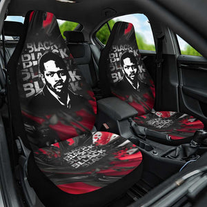 Steve Biko Car Seat Cover with Black Consciousness Portrait, Power Fist Symbol and Red-Black Freedom - African Pride