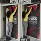 Steve Biko Door Cover with Black Consciousness Portrait, Power Fist Symbol and Red-Black Freedom - African Pride