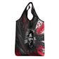 Steve Biko Grocery Bag with Black Consciousness Portrait, Power Fist Symbol and Red-Black Freedom - African Pride
