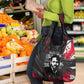 Steve Biko Grocery Bag with Black Consciousness Portrait, Power Fist Symbol and Red-Black Freedom - African Pride