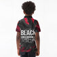 Steve Biko Kid Polo Shirt with Black Consciousness Portrait, Power Fist Symbol and Red-Black Freedom - African Pride