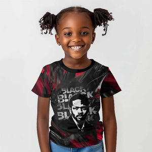 Steve Biko Kid T shirt with Black Consciousness Portrait, Power Fist Symbol and Red-Black Freedom - African Pride