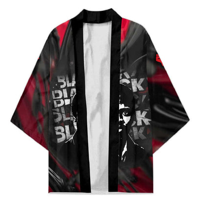 Steve Biko Kimono with Black Consciousness Portrait, Power Fist Symbol and Red-Black Freedom - African Pride