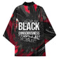 Steve Biko Kimono with Black Consciousness Portrait, Power Fist Symbol and Red-Black Freedom - African Pride