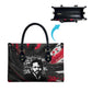 Steve Biko Leather Bag with Black Consciousness Portrait, Power Fist Symbol and Red-Black Freedom - African Pride